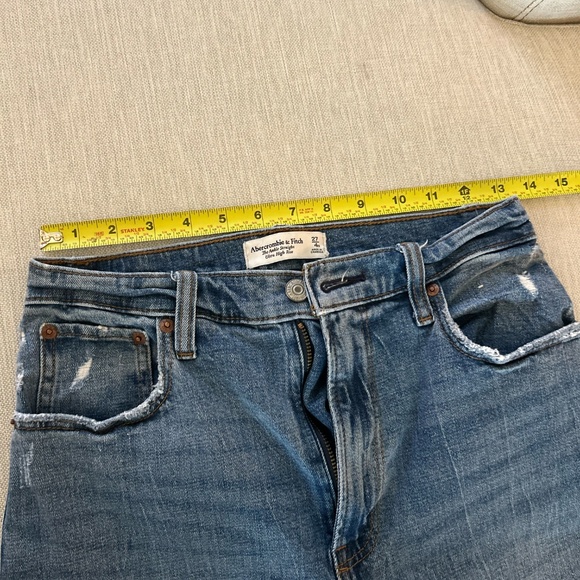 Abercrombie and Fitch Ankle Straight Ultra High Rise Jeans  Size 27|4R - Picture 8 of 9